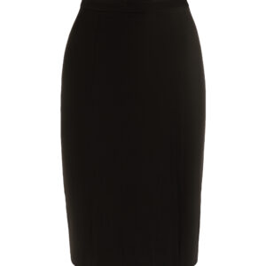 Pencil Skirt With Slit Black