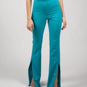 Turquoise Flared Trousers