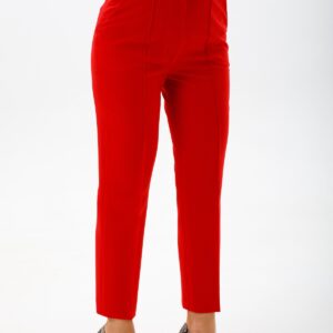Red Slim Fit Trousers